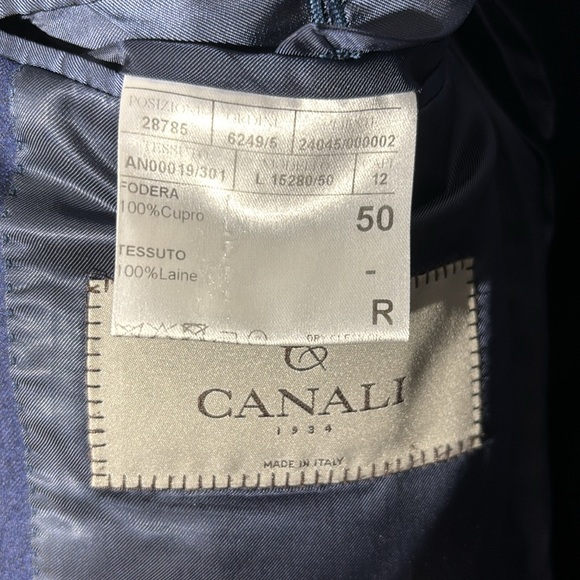 Canali Navy Blazer 40R - Picture 4 of 6